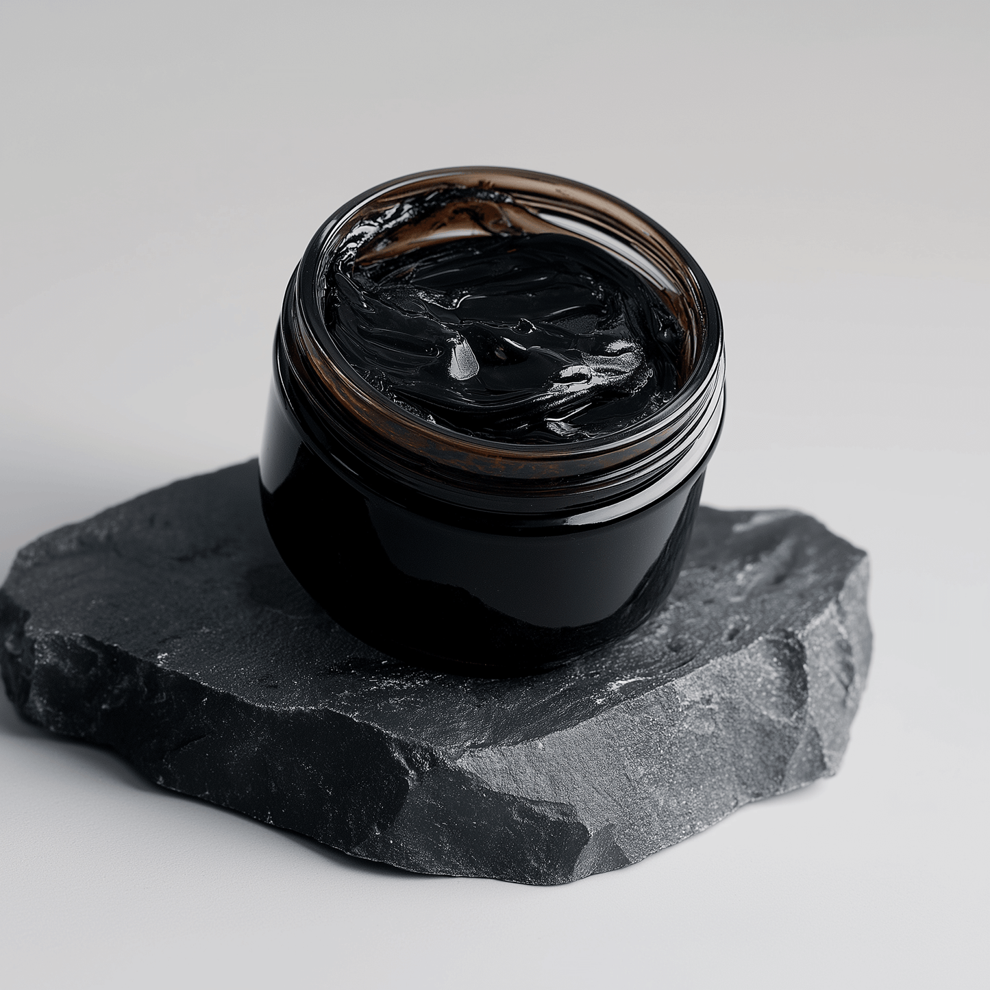 Jar of shilajit resin